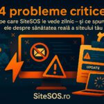 4 probleme critice pe care SiteSOS le vede zilnic — și ce spun ele despre sănătatea reală a siteului tău