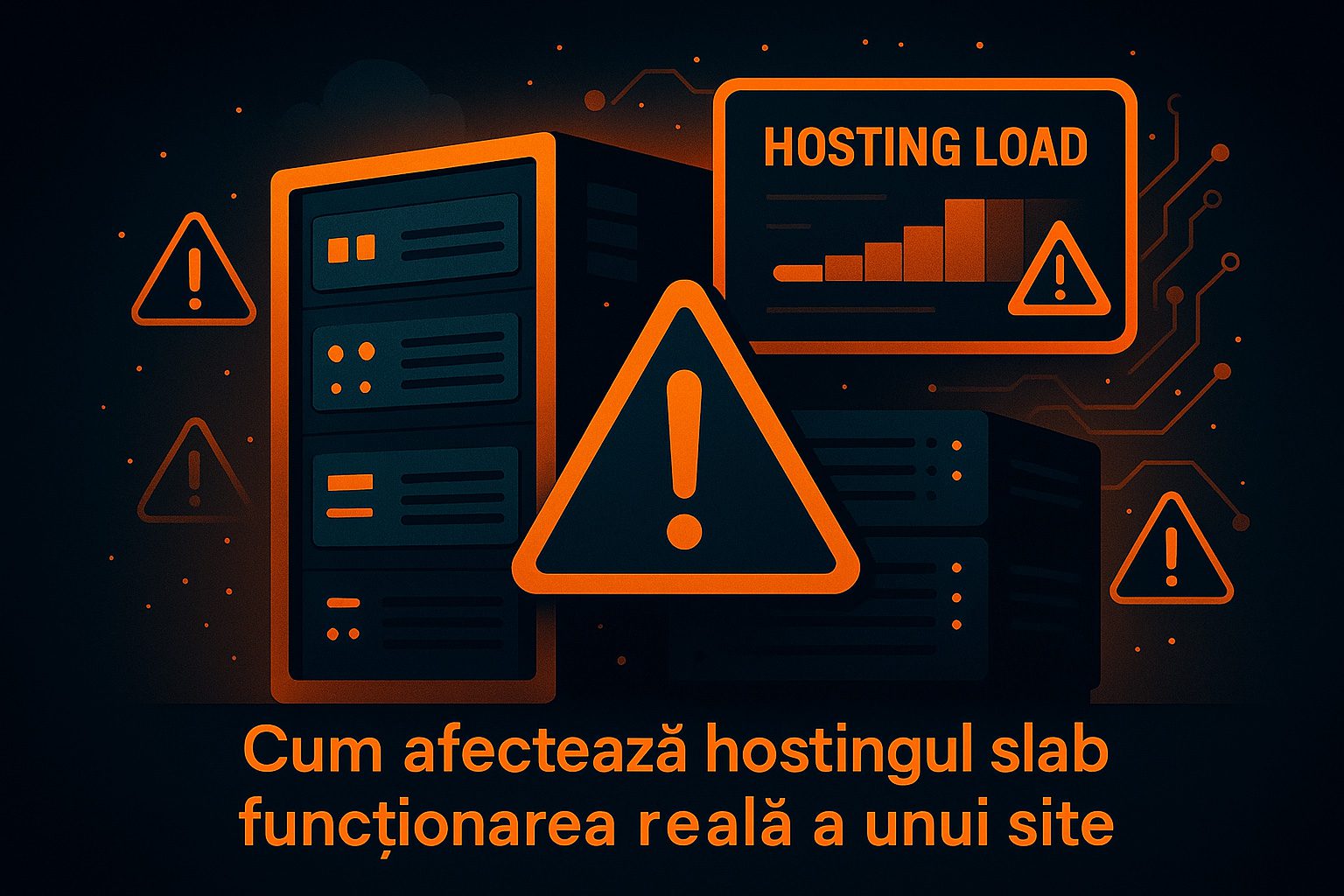 Hostingul lent sau instabil afectează viteza, funcționalitatea și vizibilitatea siteului. Află cum te ajută SiteSOS să rezolvi rapid problemele de hosting.