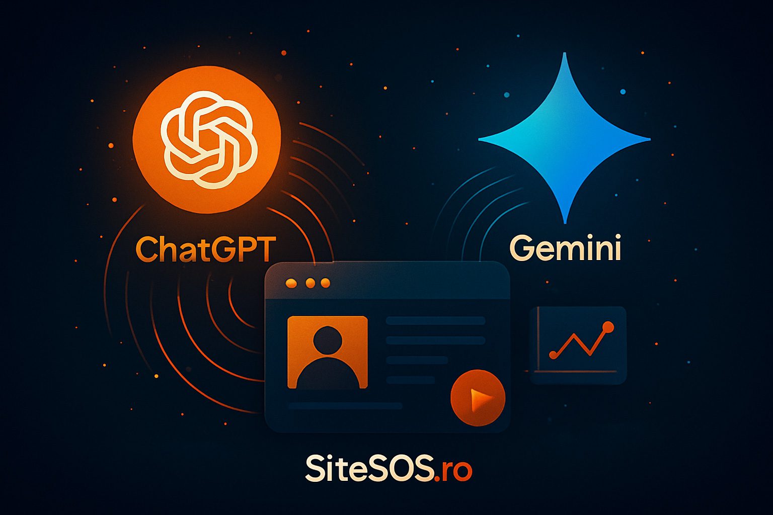 Cum influențează răspunsurile ChatGPT și Gemini traficul organic al siteurilor | SiteSOS