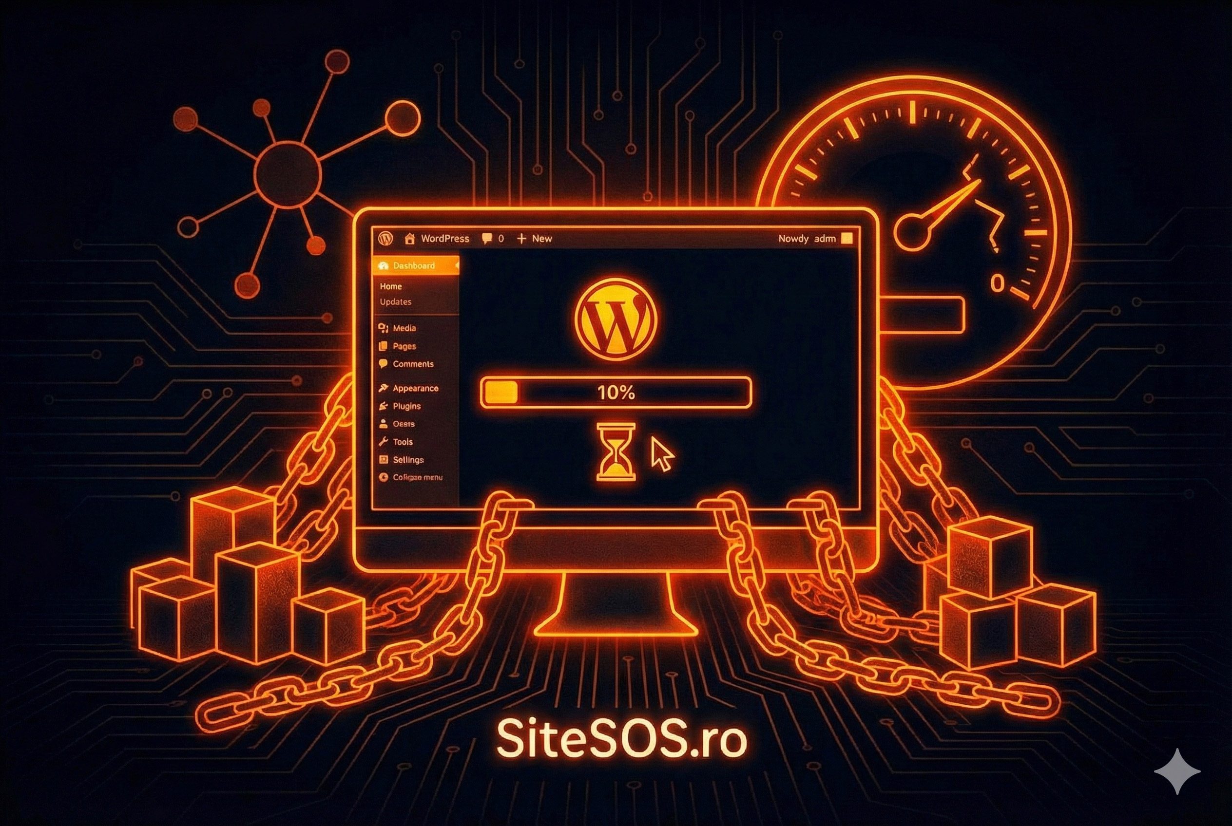 De ce panoul de administrare WordPress se mișcă „în reluare”? Ghid complet de diagnostic și optimizare backend (2026)