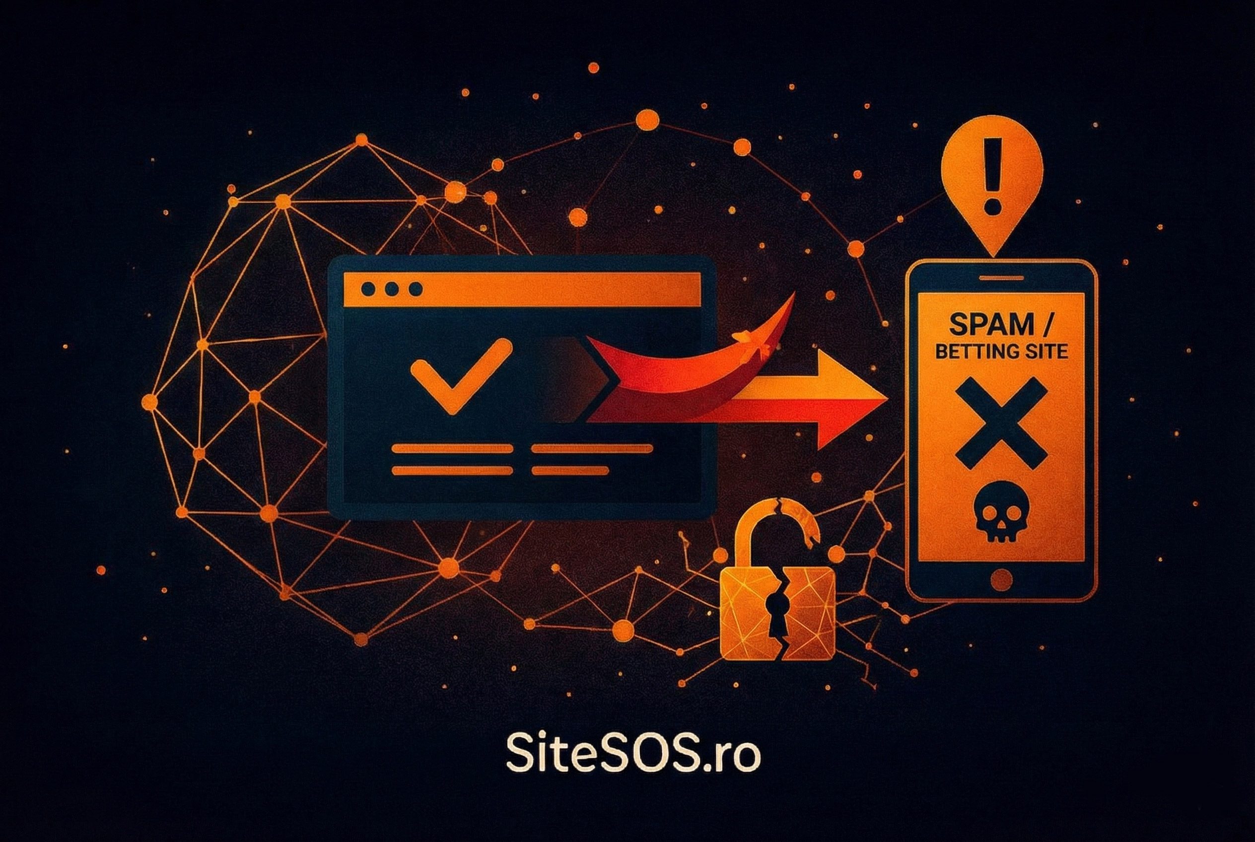 Site-ul redirecționează către spam sau pariuri? Ghid complet de diagnostic și devirusare WordPress (2026)